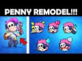 PENNY REMODEL IS HERE! | NEW GADGET, SP, PINS AND MORE!!| Brawl Stars