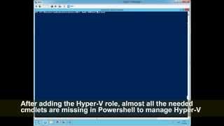 Windows Server 2012 - Missing cmdlets for hyperv management