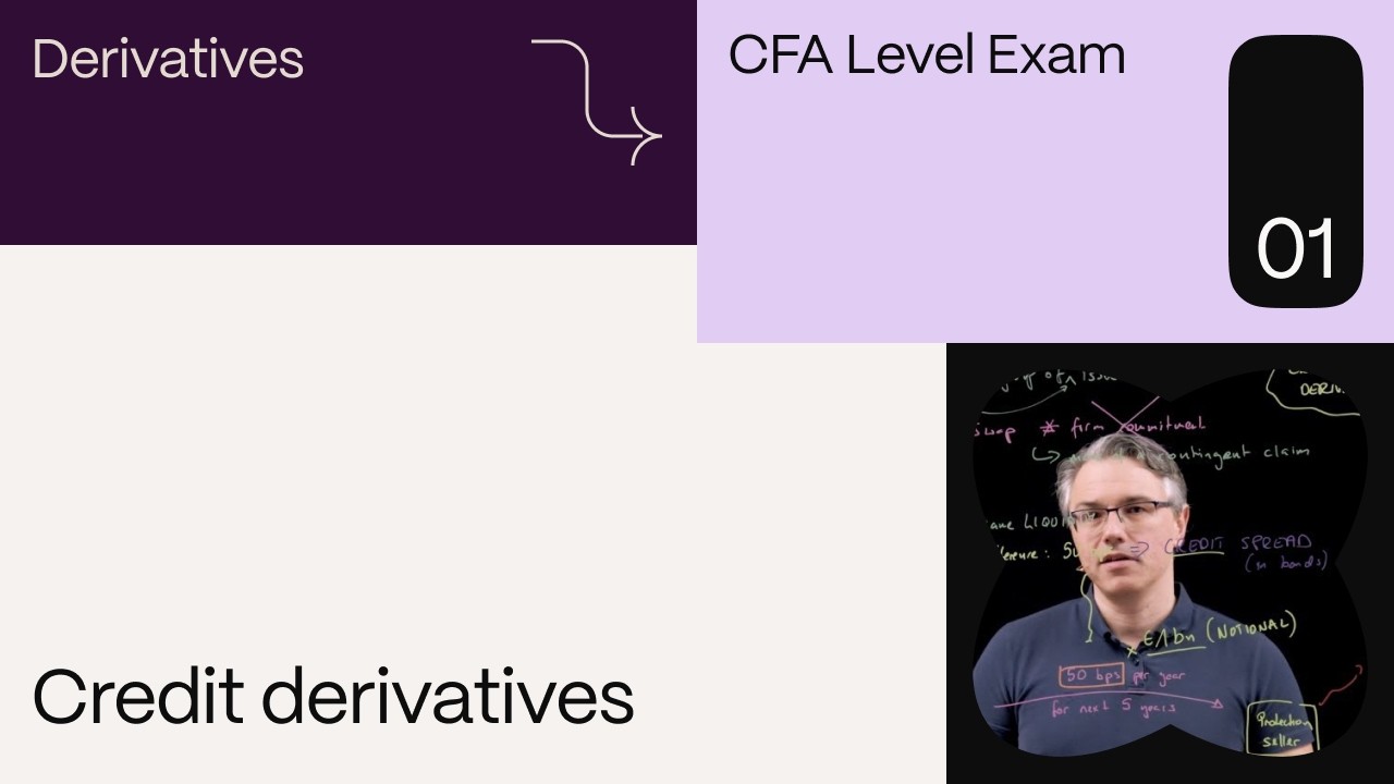 Credit derivatives (for the CFA Level 1 exam) - YouTube