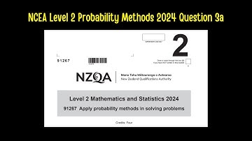 NCEA Level 2 Probability Methods 2024 Question 3a
