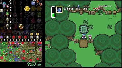 A Link to the Past randomizer: Inverted AD keysanity stepladder race
