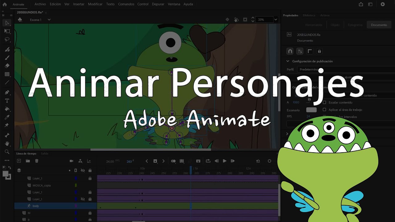 Aprende a Animar Personajes en Animate - YouTube