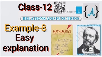 Example-8 class-12 ch-1 relation and functions NCERT Maths Adnan Alig