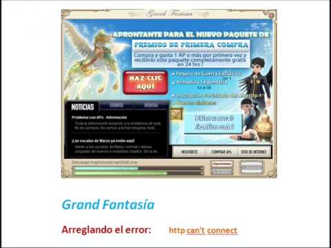 [SOLUCIONADO] Error en actualización de Grand Fantasia: http cant connect