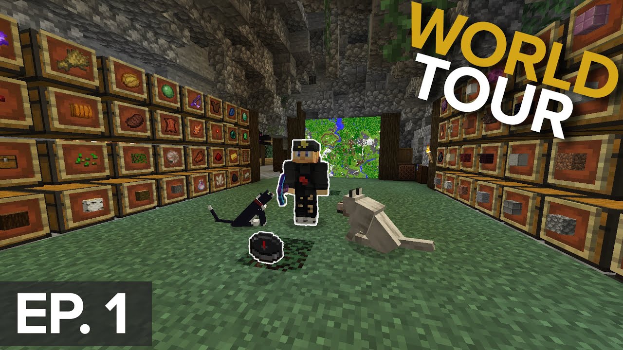 My Minecraft Survival World Tour *A year of survival* - YouTube