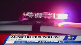 Man shot, killed outside home on Indy's south side