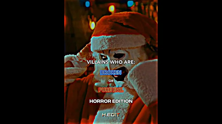 Horror Villains who are : Broken Or Pure Evil #short