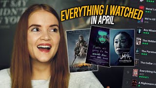 EVERYTHING I WATCHED IN APRIL | Letterboxd Wrap Up 2022| Spookyastronauts
