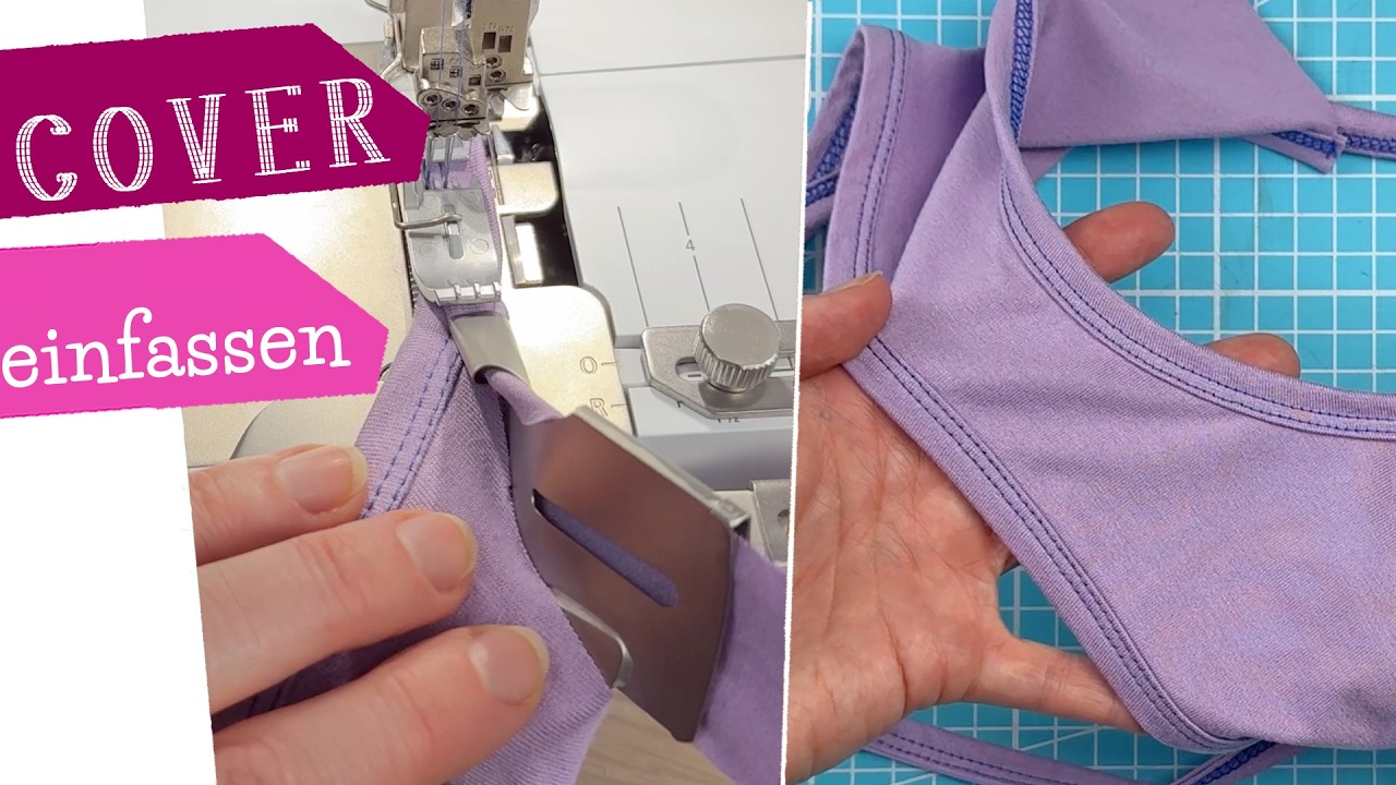 Coverlock Einfassen Streifenversäuberung Bandeinfasser Bandleger Doppelfaltschrägbinder | mommymade