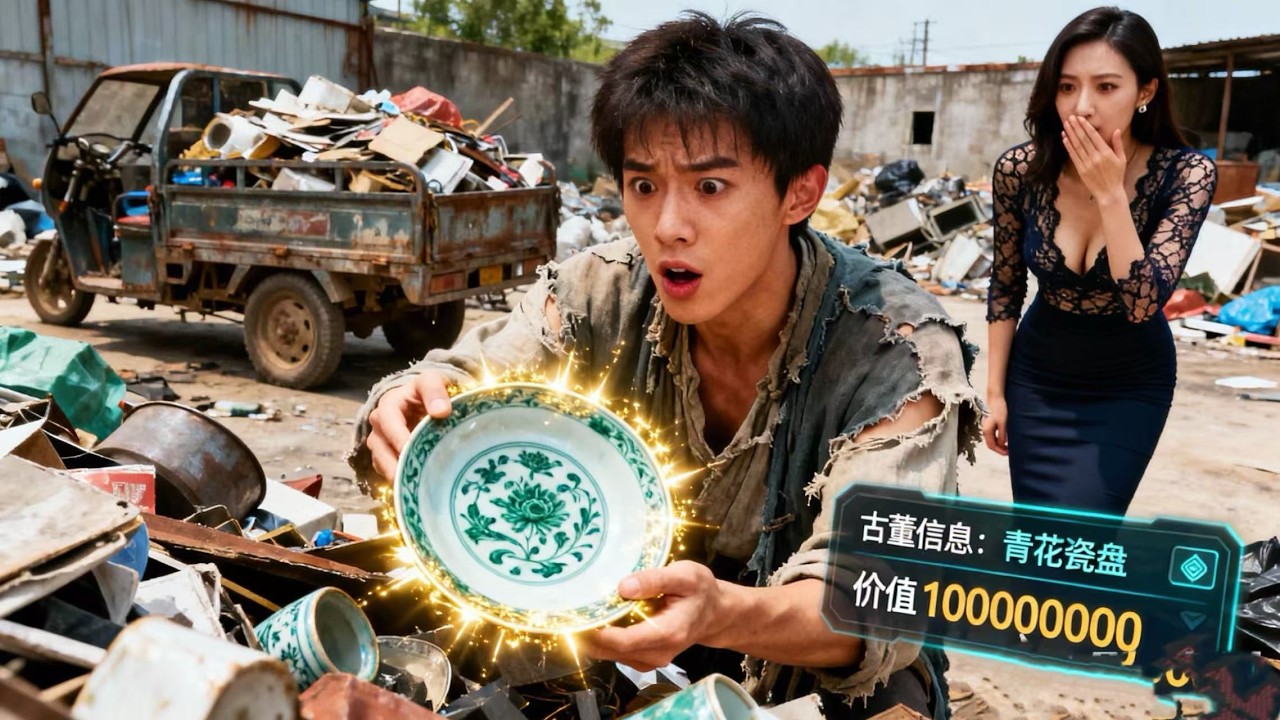 窮小夥花2塊錢收來的廢品盤子，竟是價值連城的明代官窯，轉手就能賣上千萬，一夜暴富大翻身！