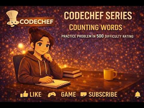 CodeChef Series | Counting Words | Practice Problem in 500 difficulty rating
