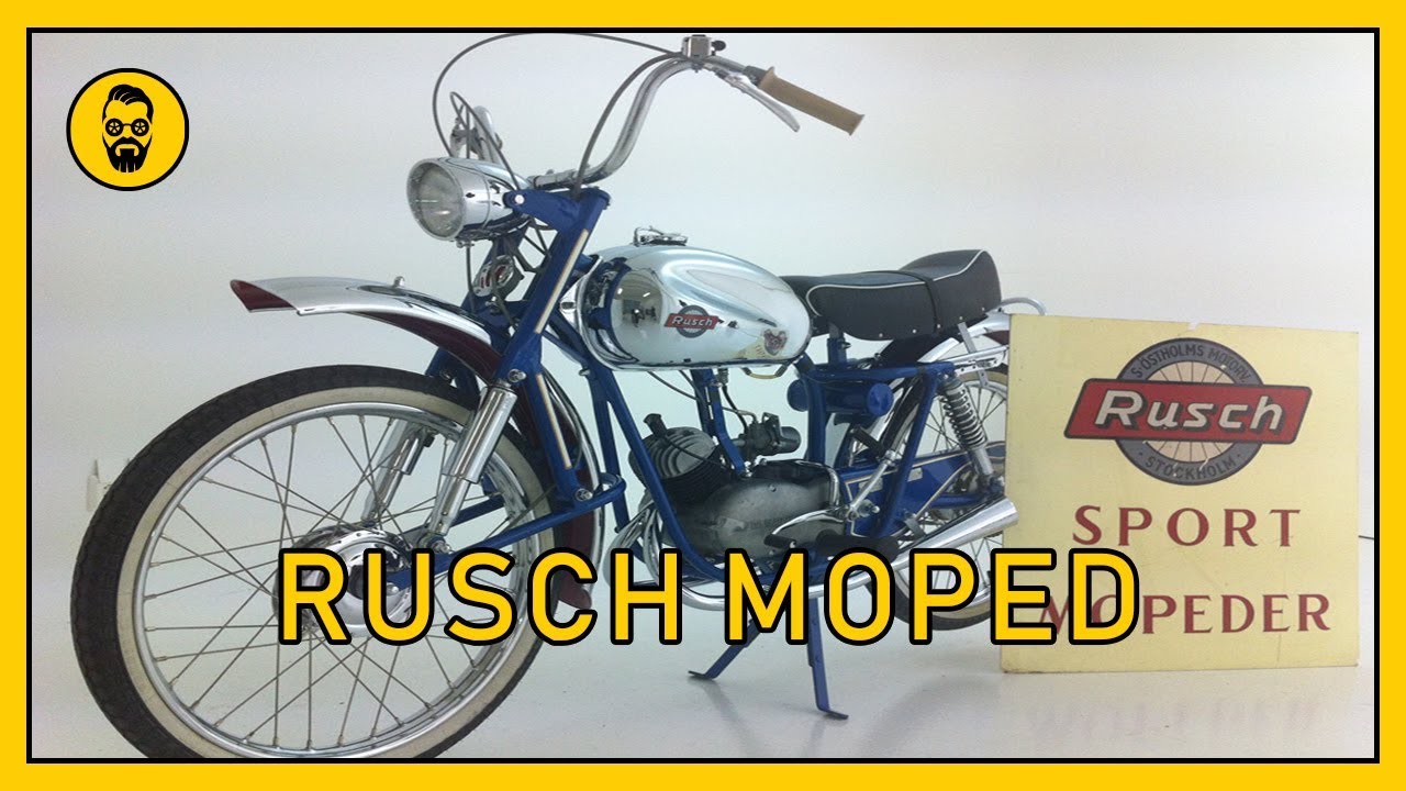 Unik Stockholms moped Rusch Sport Lyx - YouTube