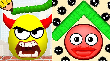 Hide Ball Vs Draw To Smash 💪🟡🤖⭐ Max All Levels game , Satisfying Mobile games Walkthrough  Ep.36