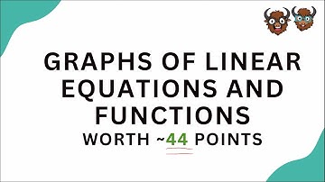 SAT Math: Graphs of Linear Equations and Functions