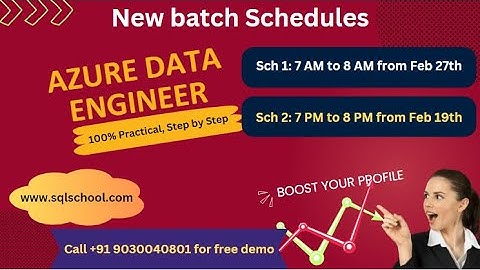 Azure Data Engineer Training Classes | SQL School