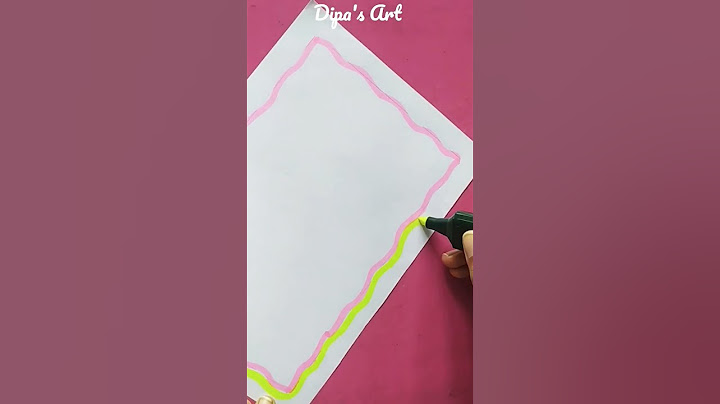 Quick and Easy Border for Project with ONLY 2 Highlighter🤩 #border #borderdesigns #satisfying #short