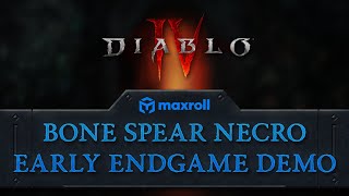 Bone Spear Necromancer Endgame - Diablo 4