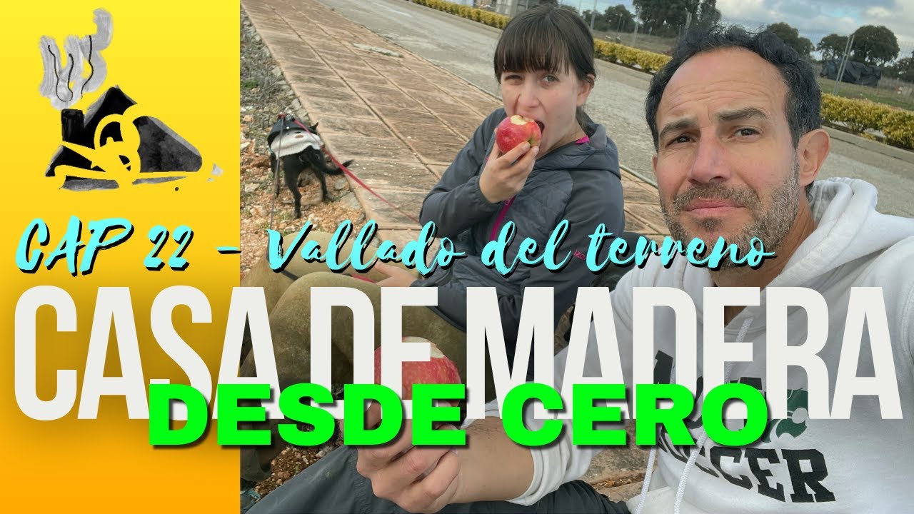 Malla de simple torsión con truco final para nuestro terreno en el proyecto de la casa de madera.