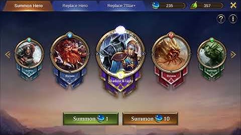 🔴 Trials of heroes 🔴 : 240 World tree summon x3 Athena x1 Tartarus and more !