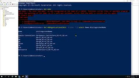 Using PowerShell - List and count OUs in Active Directory