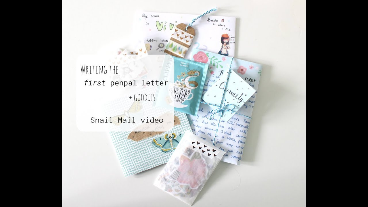 How To Write The First Penpal Letter + Goodies  Snail Mail Chats