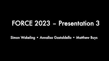 FORCE2023: Presentations 5
