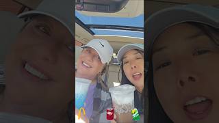 McDs New Drinks part 2#jeannieandkelly #mcds #newdrinks #besties #newreel