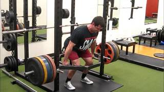 Dead Squat Bar Rack Pulls (Upper Back Emphasis)