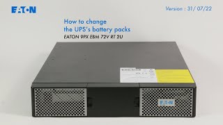 How to change the UPS's battery pack 9PX-EBM-72V-RT-2U