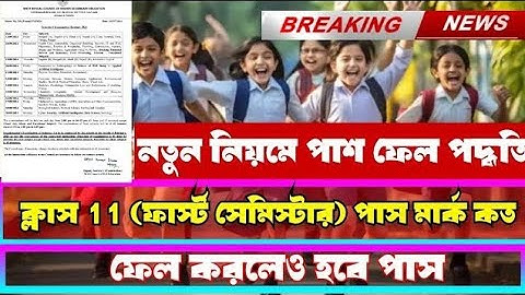 Class 11 first semester exam pass mark/ফার্স্ট সেমিস্টার পরীক্ষায় ফেল করলে কি হবে