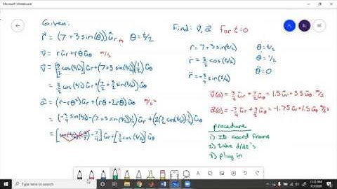 Curvilinear Motion - Polar Example