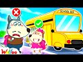Lucy Learns to Be Brave – First Day of School Challenge! | Wolfoo Family