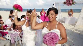 Lesbian Wedding  Sandos Playacar Jasmine & Ariana 81818