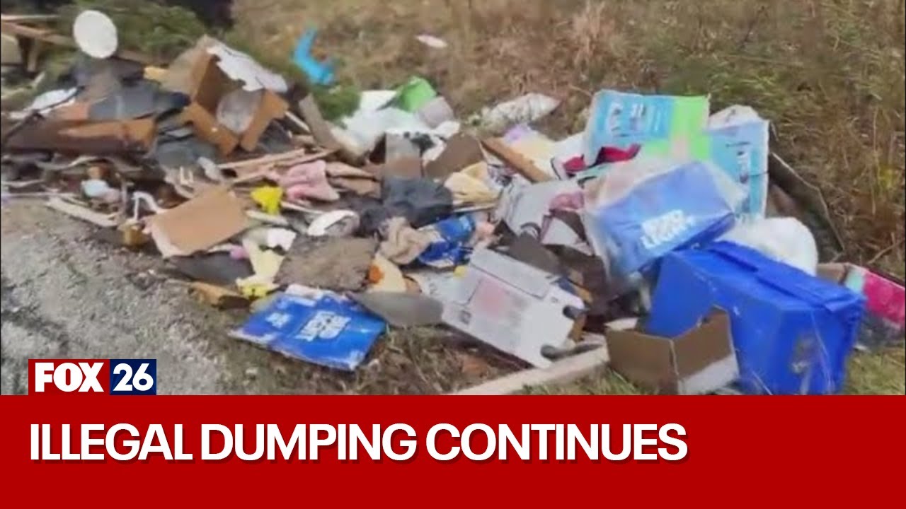 Illegal dumping continues in NE Houston neighborhood - YouTube