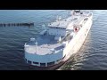 Dji mini 2 drone 4k  the arrival of united spirit vehicle carrier on the rivertyne