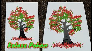 KOLASE POHON DARI KERTAS ORIGAMI TEMA MUSIM SEMI | GUNTING TEMPEL KERTAS ORIGAMI | KREASI ORIGAMI KOLASE POHON DARI KERTAS ORIGAMI TEMA MUSIM SEMI | GUNTING TEMPEL KERTAS ORIGAMI | KREASI ORIGAMI