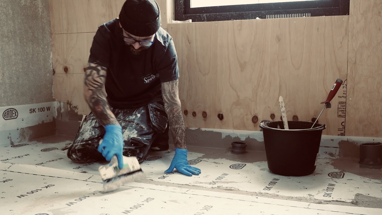 Den engelske snickaren i Sverige - Vardagslivet I Åre. ARDEX waterproof system for wet rooms