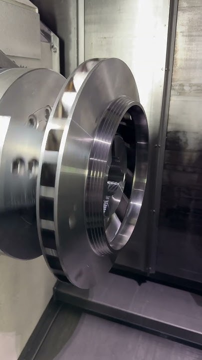 колесо компрессора турбины turbine compressor wheel #турбина #cnc # ...