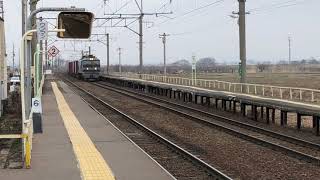奥羽本線EF510形511号機貨物列車4094レ撫牛子通過