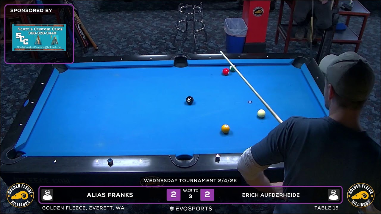 ALIAS FRANKS vs ERICH AUFDERHEIDE - GOLDEN FLEECE - TABLE 15 | EvoSports