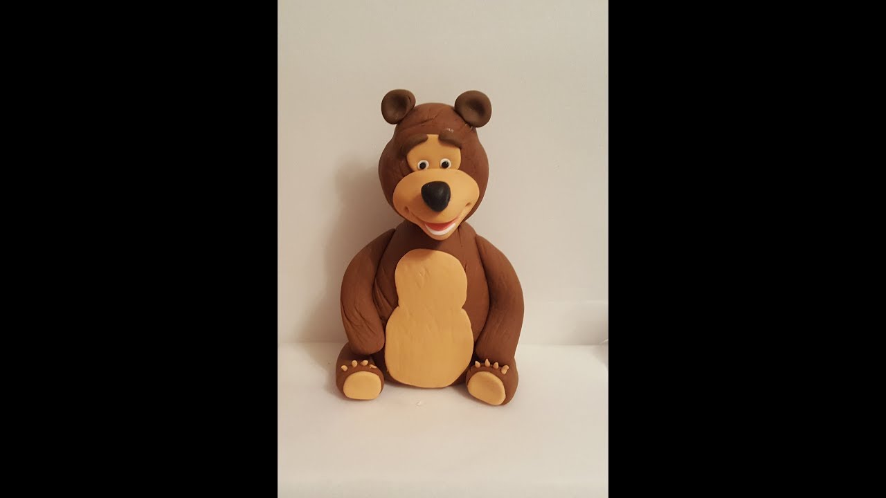 Tutoriel Pate A Sucre N 4 Ours Michka Fondant From Masha And The Bear Youtube