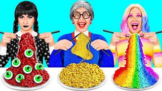 Wednesday vs Grandma Cooking Challenge | Funny Moments by DoDo Challenge