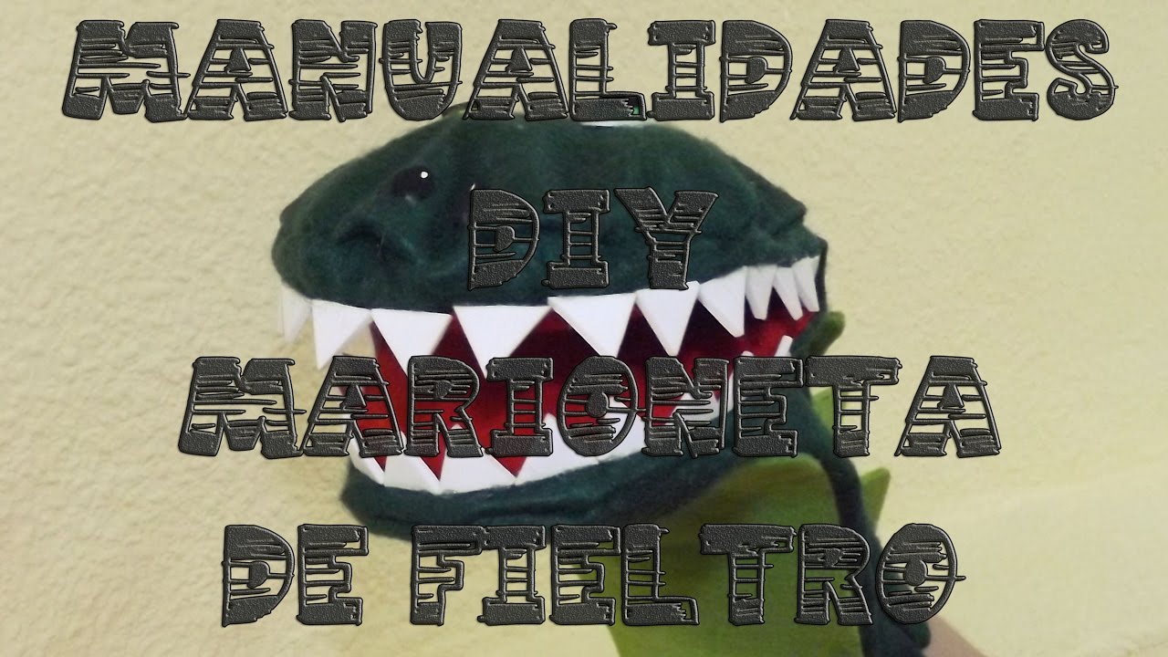 Manualidades DIY: marioneta de cocodrilo con fieltro || La Casita de Gominolas