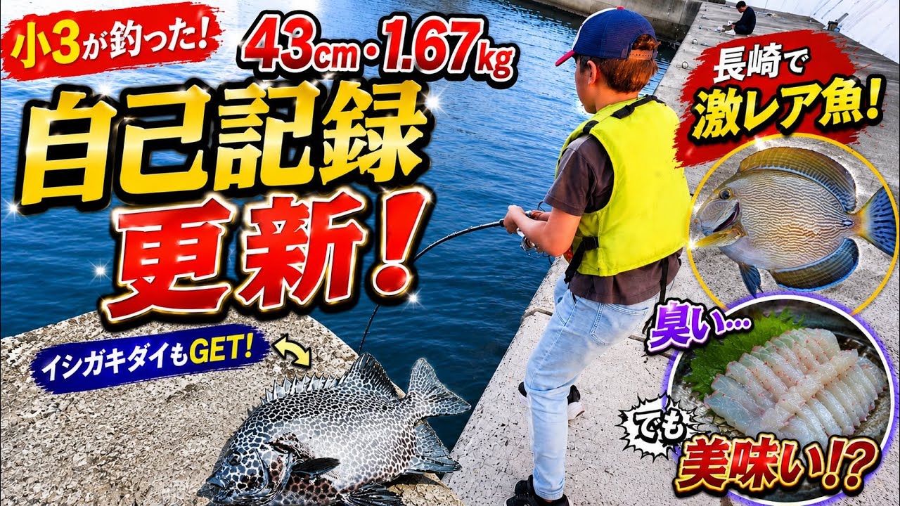 小学3年生が釣り上げた43cm・1.67kg！4日間の伊王島釣行で起きた奇跡と