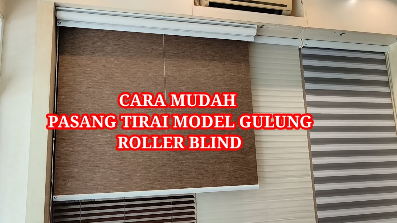 Tutorial ‼️ Cara Mudah dan Gampang _ PASANG ROLLER BLIND MANUAL / TIRAI
