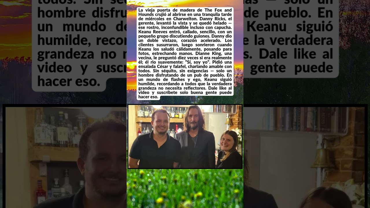 Keanu Reeves entra a un pub rural tranquilo — ¡La reacción de todos es inolvidable! 😍❤️ 