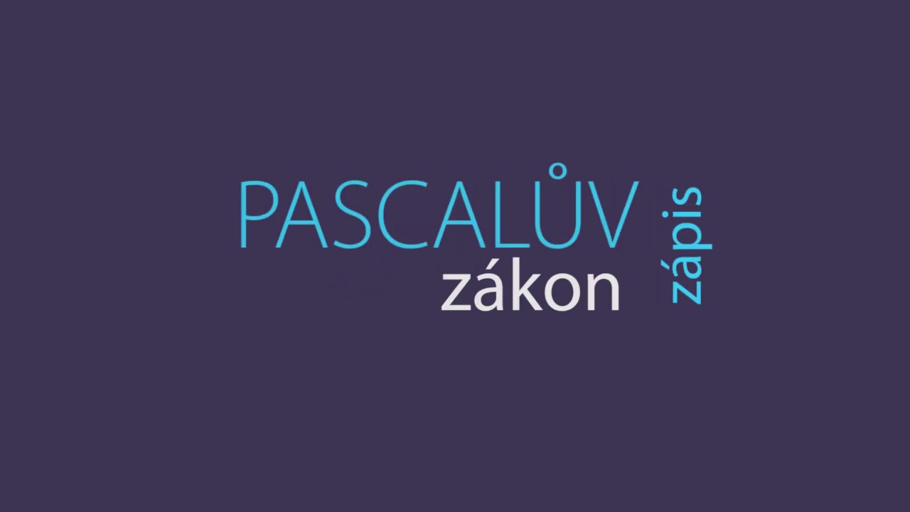 Pascalův zákon - YouTube