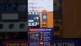 Timer relay timing setting and contractor wiring diagram only 3min