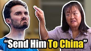 Anti Gunner David Hogg DESTROYED By Chinese Immigrant