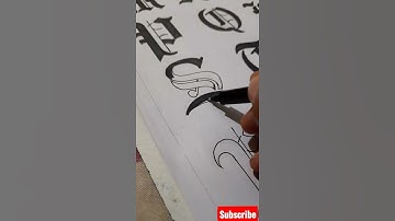Beautiful  Alphabet  calligraphy || Old letter design ...